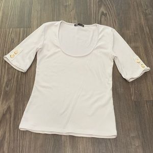 Zara Women’s Ribbed Scoop Neck Top